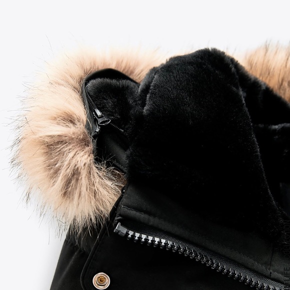 Zara Women’s Water Repellent Long Padded Coat - Picture 7 of 9